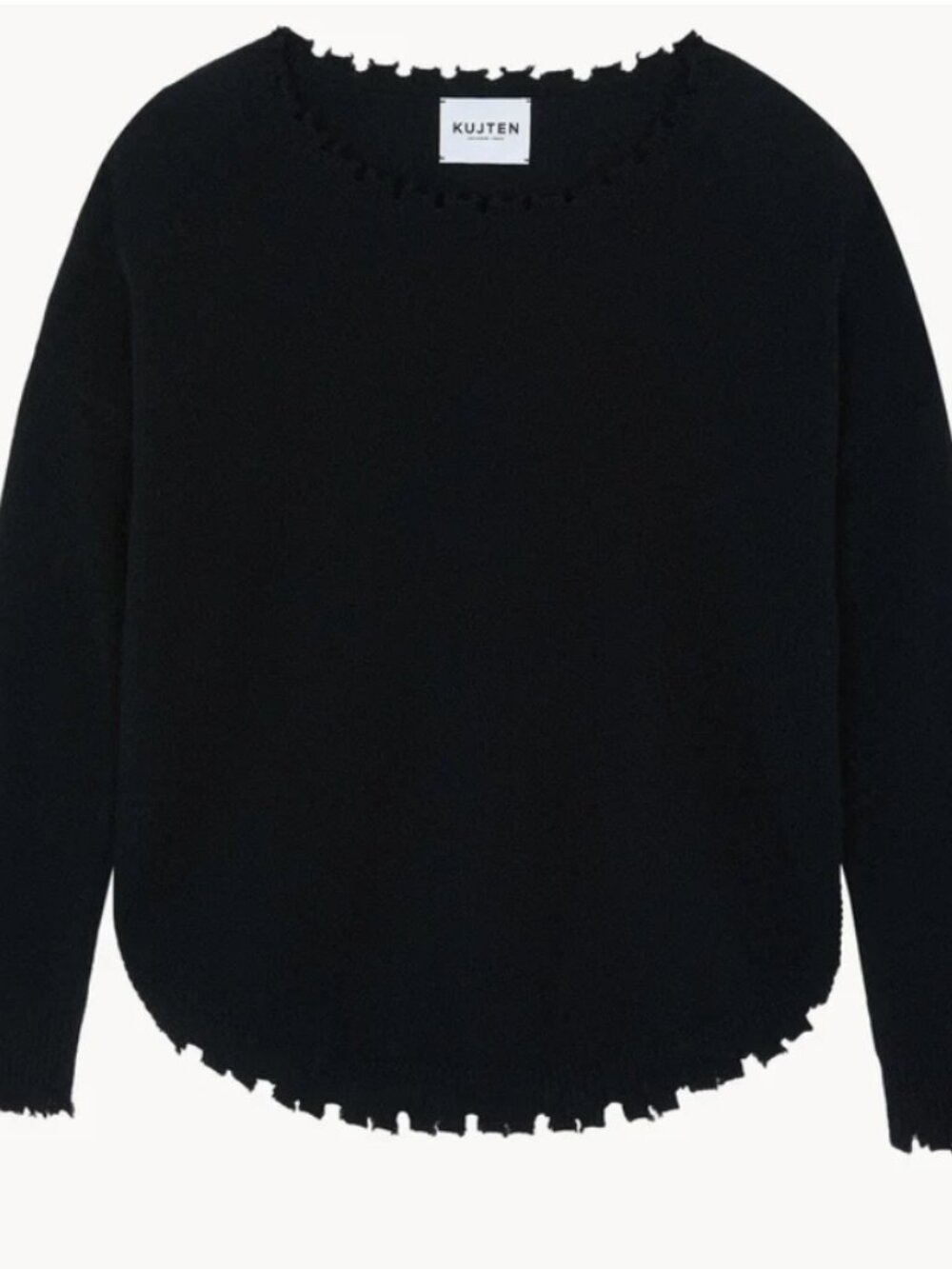 Kujten Mela black cashmere sweater